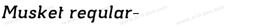 Musket regular字体转换